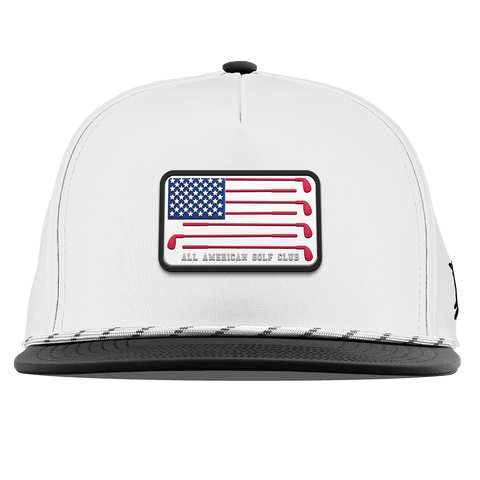 Hailey Ostrom "All American Golf Club" Flat 5 Panel Rope White/Black