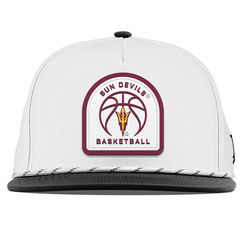 Arizona State University "Arizona State Basketball" Flat 5 Panel Rope White/Black