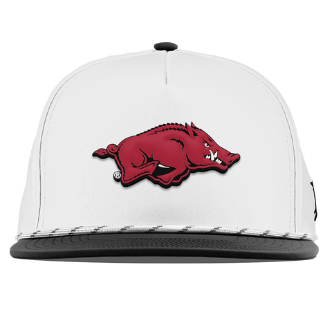 University of Arkansas "Arkansas Team Logo" Flat 5 Panel Rope White/Black