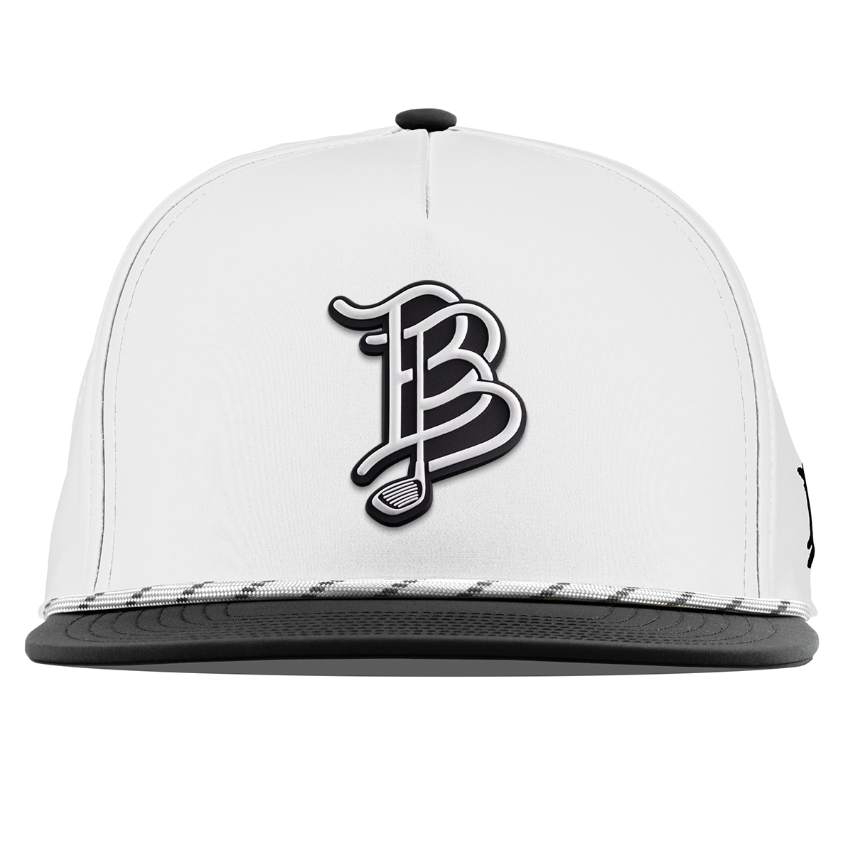 BB Golf Cutout PVC Flat 5 Panel Rope White/Black