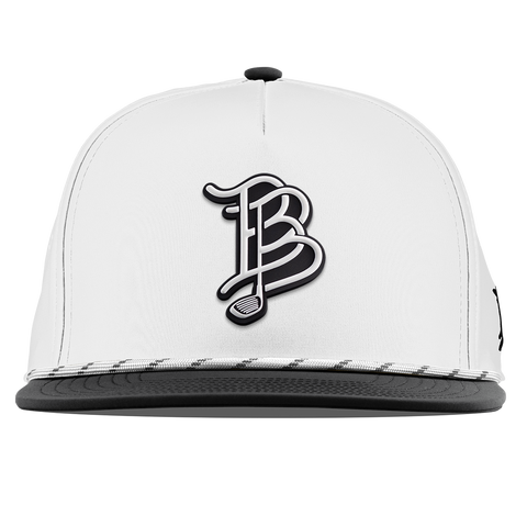 BB Golf Cutout PVC Flat 5 Panel Rope White/Black