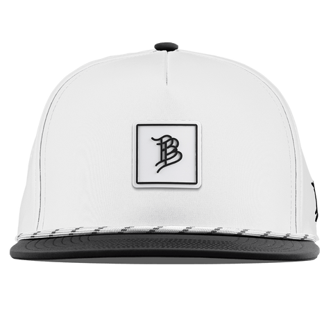 BB Square Icon PVC Flat 5 Panel Rope White/Black