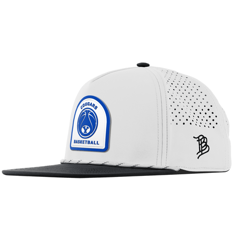 Brigham Young University "BYU Basketball" Flat 5 Panel Rope White/Black