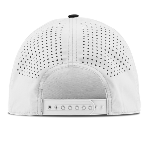 Salute PVC Flat 5 Panel Rope Back White/Black