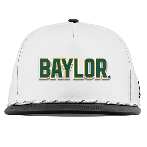 Baylor University "Baylor Block" Flat 5 Panel Rope White/Black