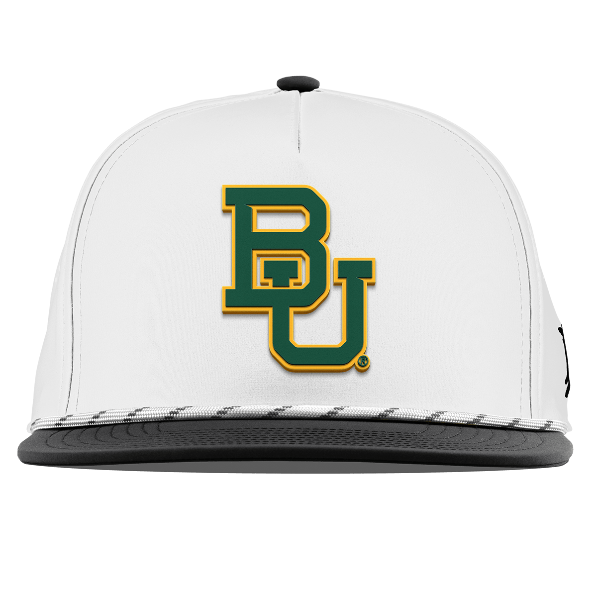 Baylor University "Baylor Team Logo" Flat 5 Panel Rope White/Black