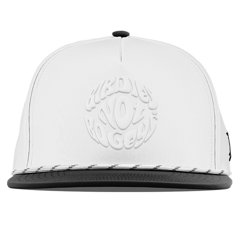 Birdies Not Bogeys® Flat 5 Panel Rope White/Black