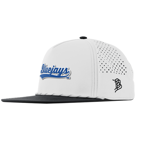 Creighton University "Bluejays Script" Flat 5 Panel Rope White/Black