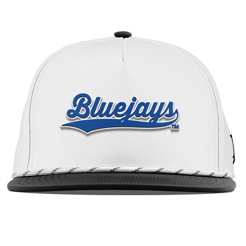 Creighton University "Bluejays Script" Flat 5 Panel Rope White/Black