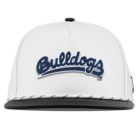 Fresno State University "Bulldogs Script Navy" Flat 5 Panel Rope White/Black