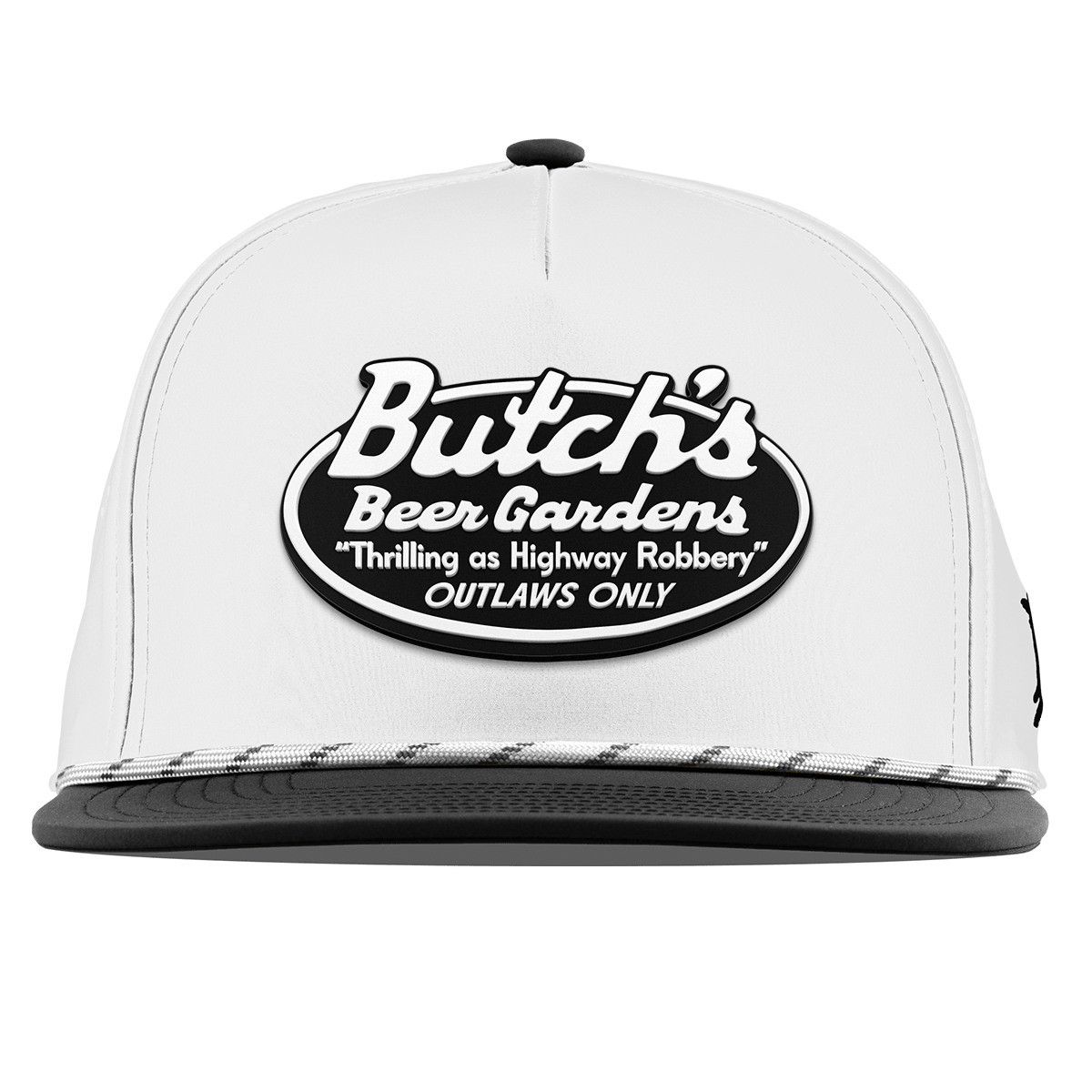 Butch’s Beer Garden Flat 5 Panel Rope White/Black