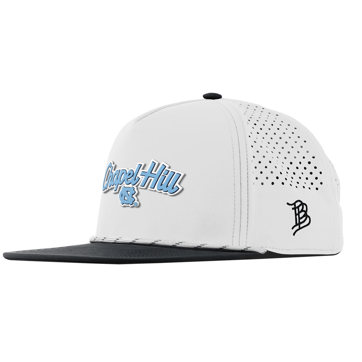 University of North Carolina "Chapel Hill" Flat 5 Panel Rope White/Black