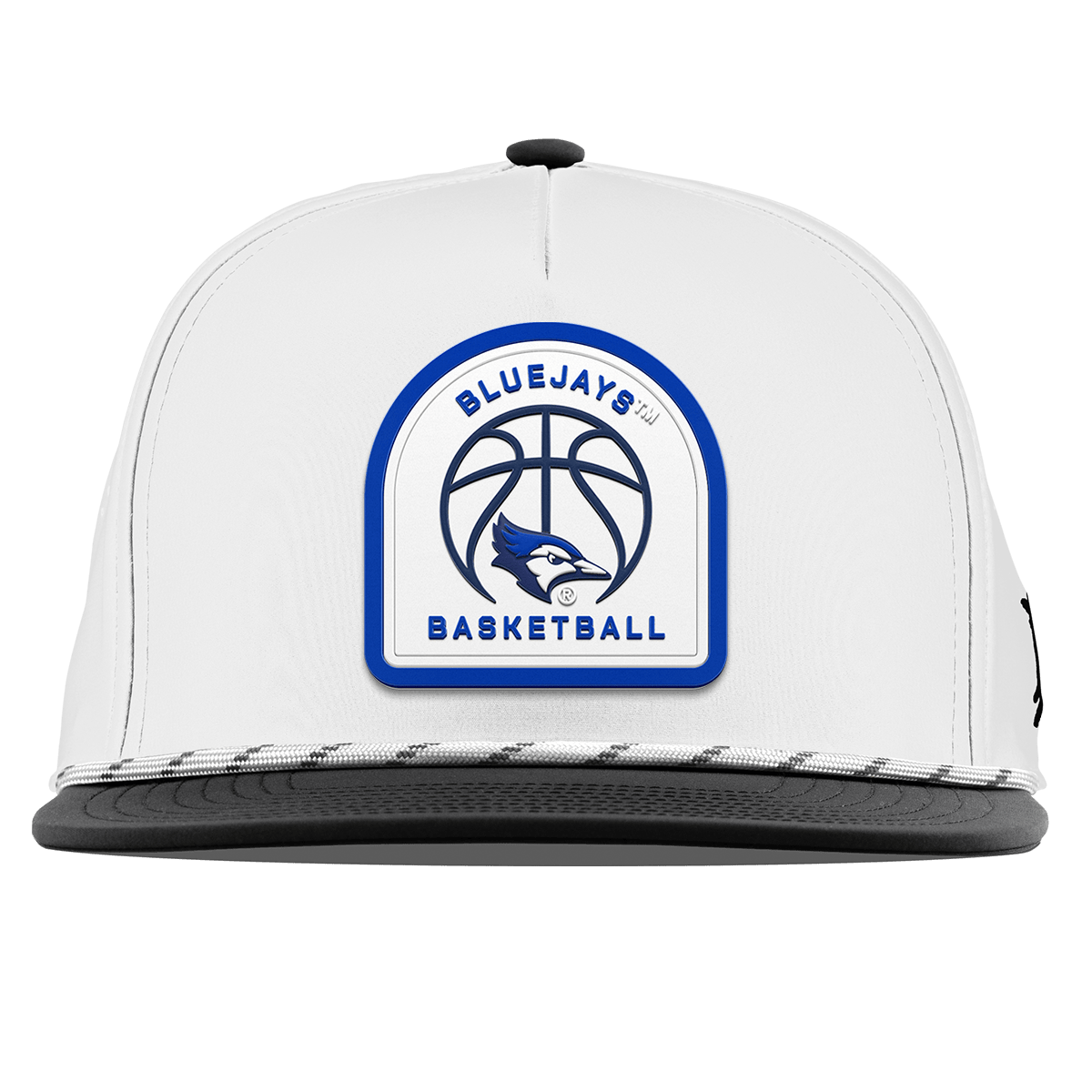 Creighton University "Creighton Basketball" Flat 5 Panel Rope White/Black