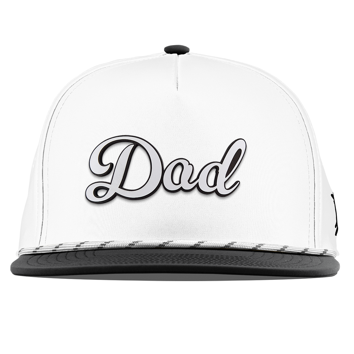 Dad Script Flat 5 Panel Rope White/Black