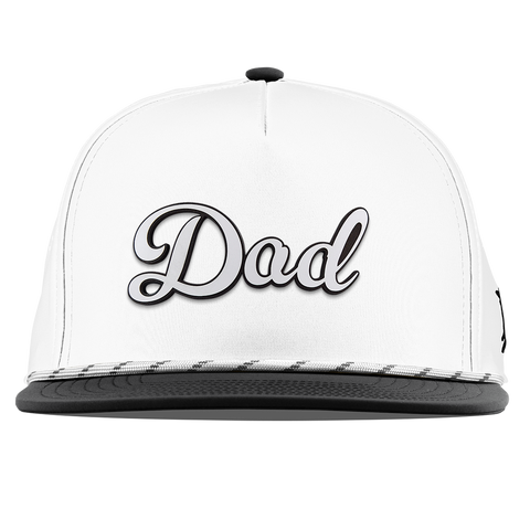 Dad Script Flat 5 Panel Rope White/Black