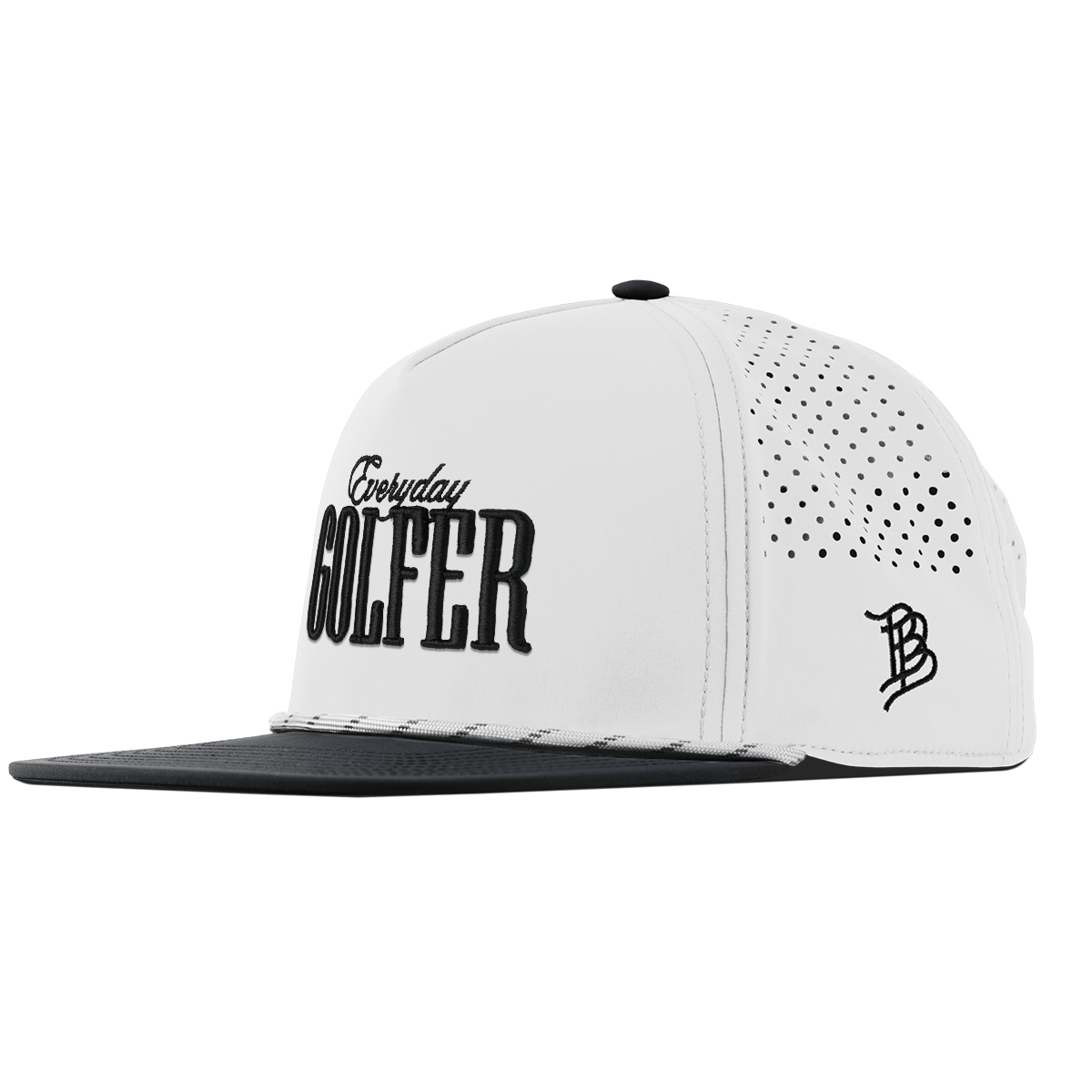Everyday Golfer Flat 5 Panel Rope White/Black