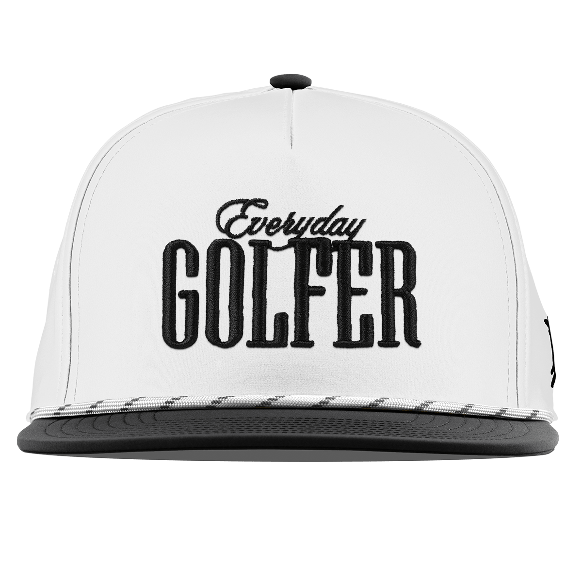 Everyday Golfer Flat 5 Panel Rope White/Black