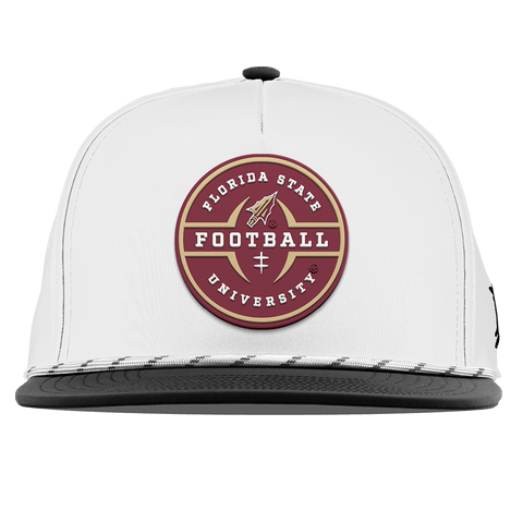Florida State University "Florida State Football Legacy" Flat 5 Panel Rope White/Black
