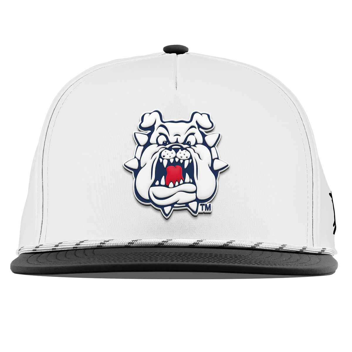 Fresno State University "Fresno State Bulldogs" Flat 5 Panel Rope White/Black