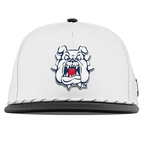 Fresno State University "Fresno State Bulldogs" Flat 5 Panel Rope White/Black