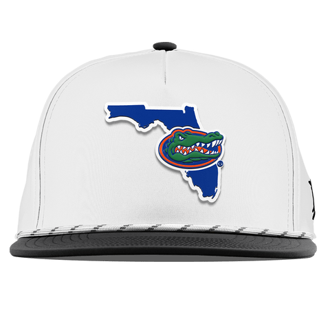 University of Florida "Gator State" Flat 5 Panel Rope White/Black