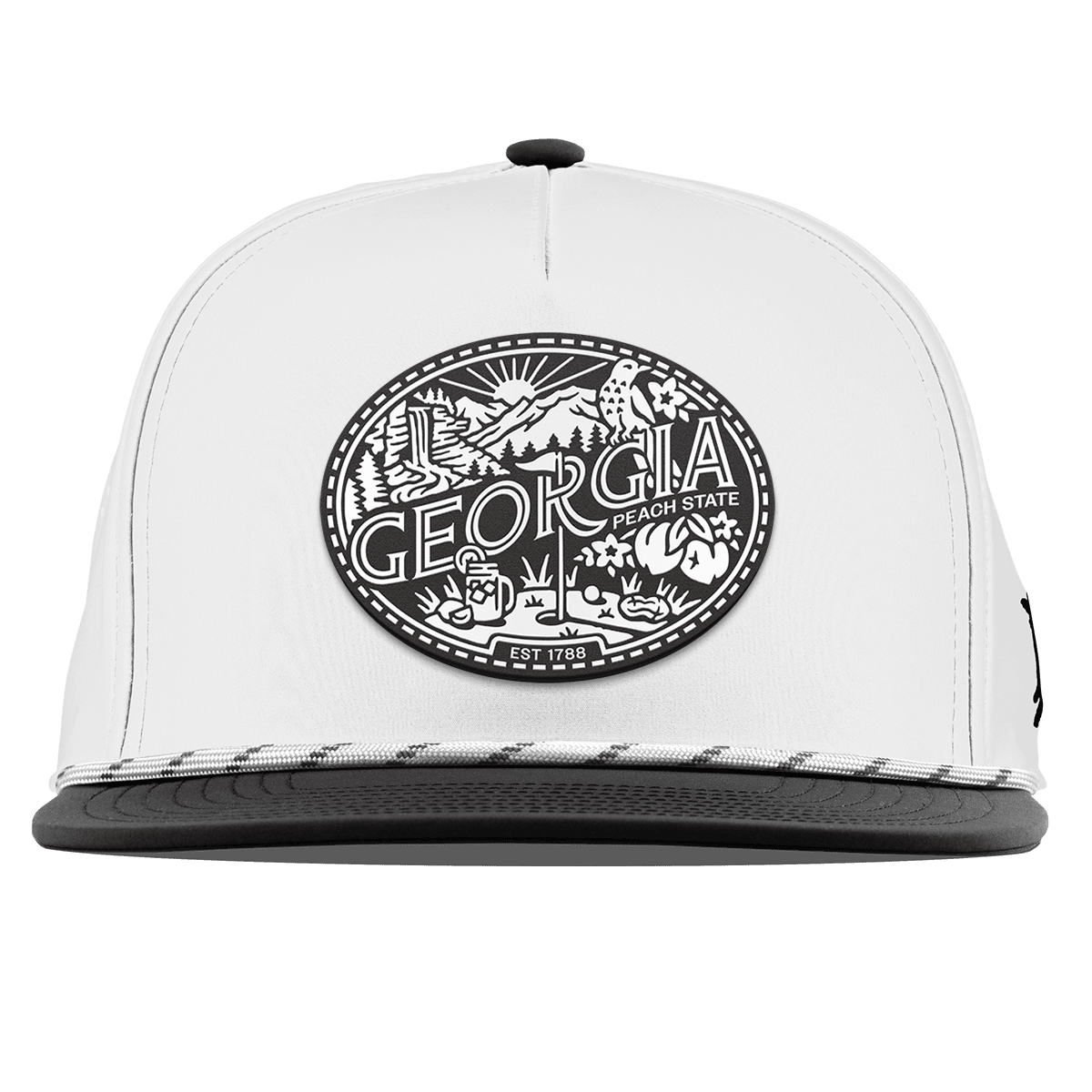 Georgia Traveler Flat 5 Panel Rope White/Black
