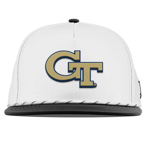 Georgia Tech University "Georgia Tech Team Logo" Flat 5 Panel Rope White/Black