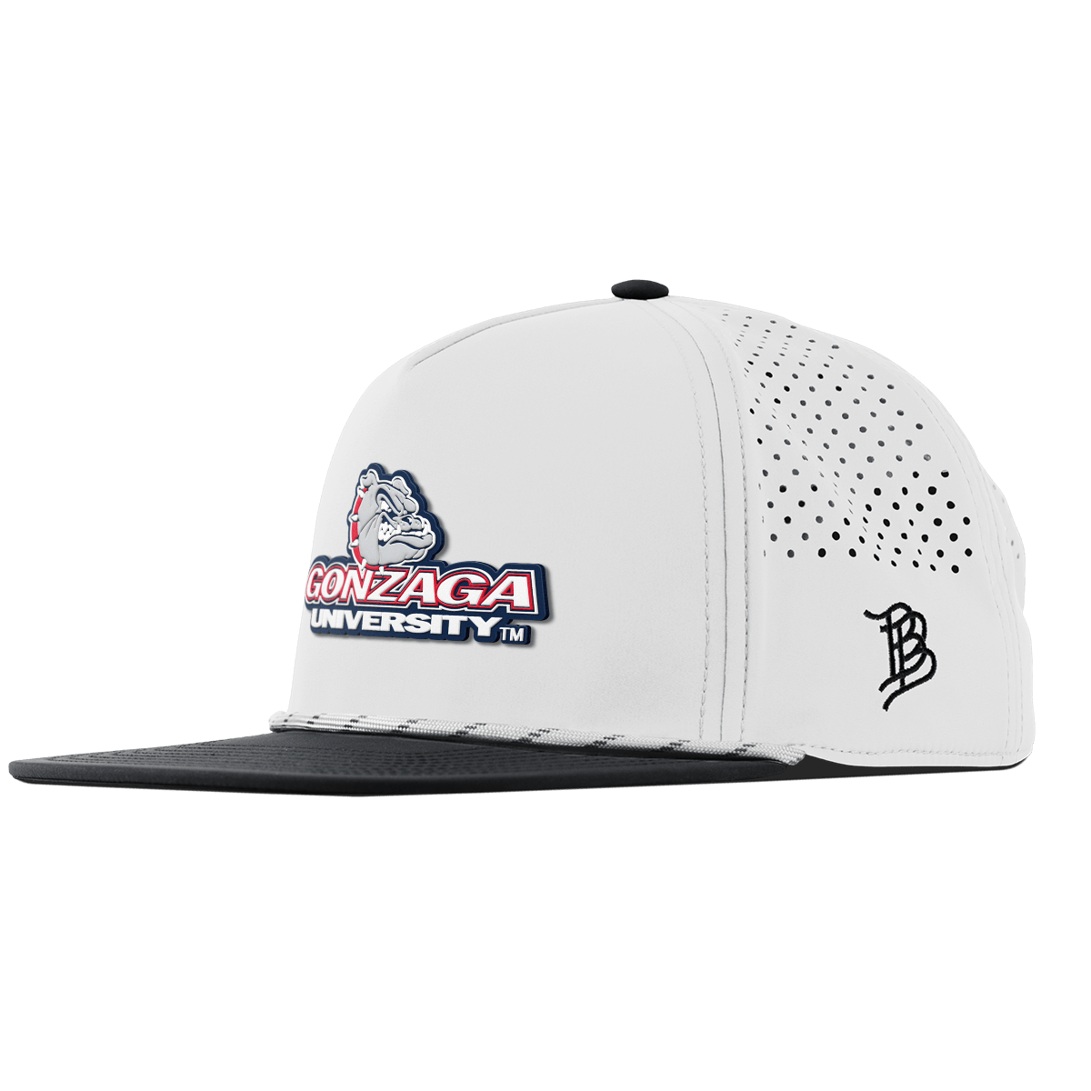 Gonzaga University "Gonzaga Team Logo" Flat 5 Panel Rope White/Black