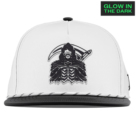 Grim Reaper Glow Flat 5 Panel Rope White/Black