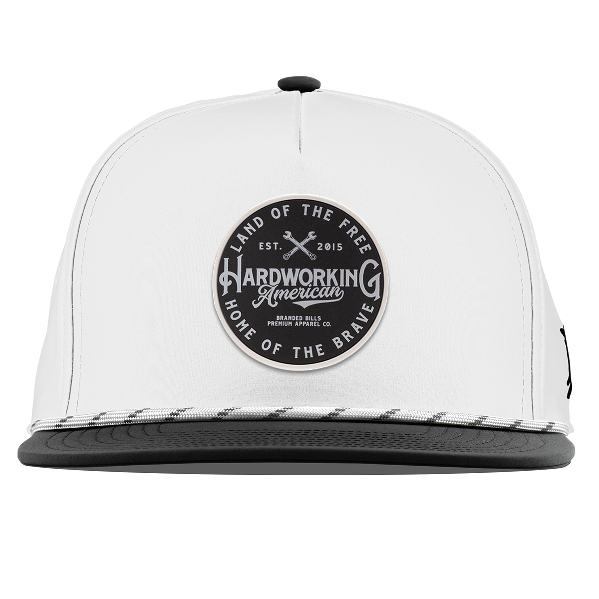 Hardworking PVC Flat 5 Panel Rope White/Black