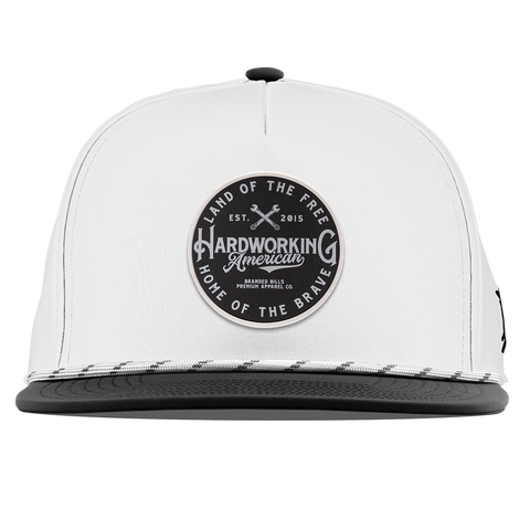 Hardworking PVC Flat 5 Panel Rope White/Black