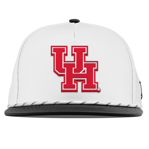 University of Houston "Houston Block" Flat 5 Panel Rope White/Black