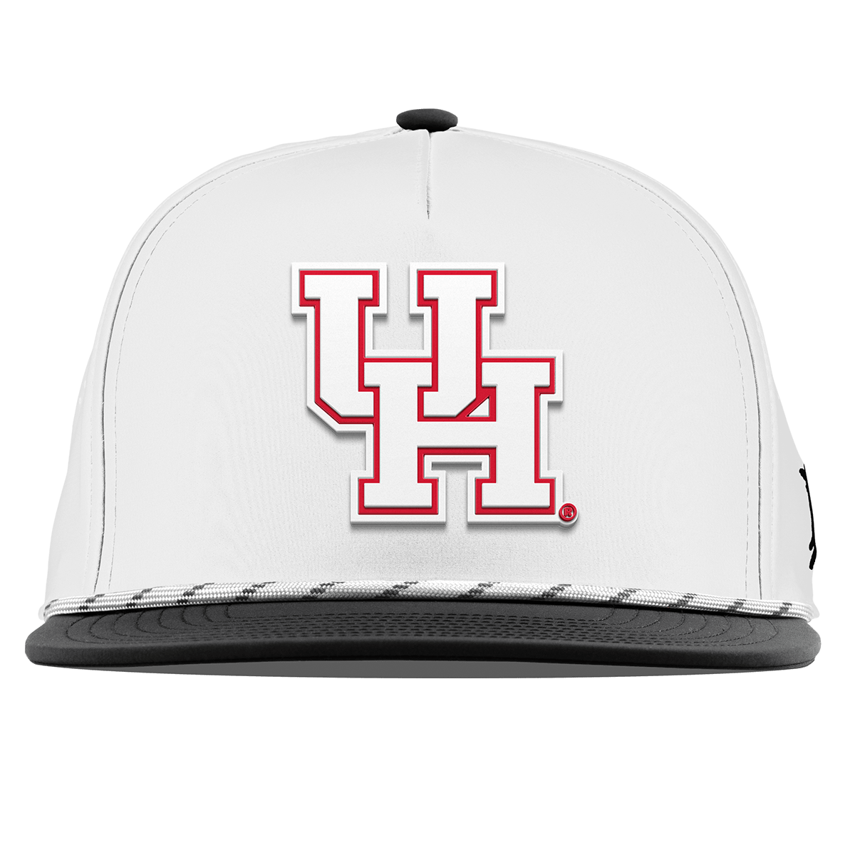 University of Houston "Houston Block" Flat 5 Panel Rope White/Black