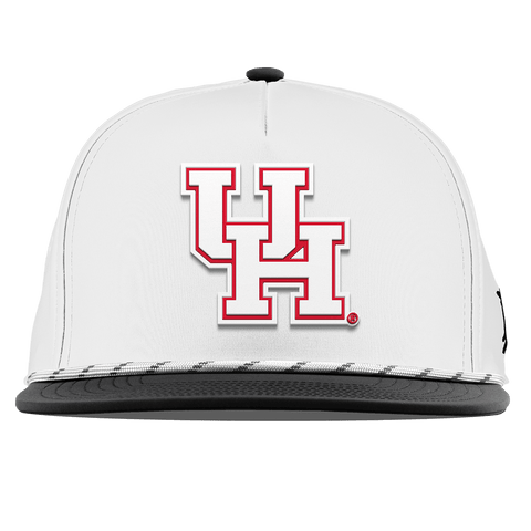 University of Houston "Houston Block" Flat 5 Panel Rope White/Black