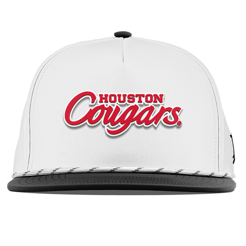 University of Houston "Houston Cougars" Flat 5 Panel Rope White/Black