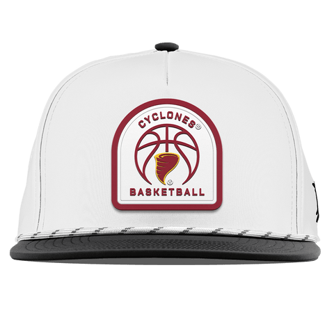 Iowa State University "Iowa State Basketball" Flat 5 Panel Rope White/Black