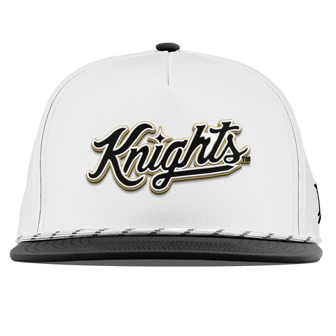 University of Central Florida "Knights Script" Flat 5 Panel Rope White/Black