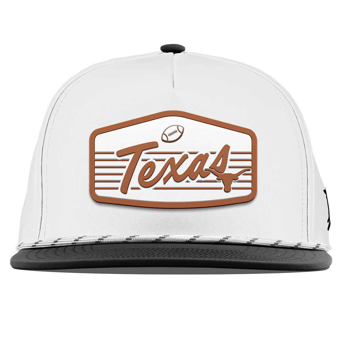 University of Texas "Longhorns Football" Legacy Flat 5 Panel Rope White/Black
