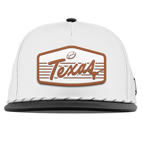 University of Texas "Longhorns Football" Legacy Flat 5 Panel Rope White/Black
