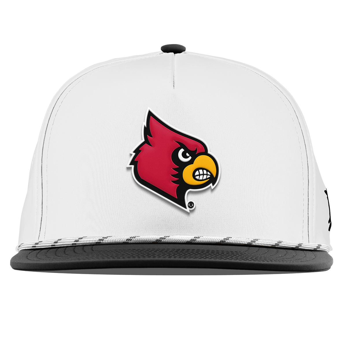 University of Louisville "Louisville Team Logo" Flat 5 Panel Rope White/Black