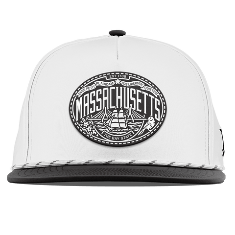 Massachusetts Traveler Flat 5 Panel Rope White/Black