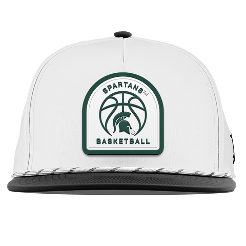 Michigan State University "Michigan State Basketball" Flat 5 Panel Rope White/Black