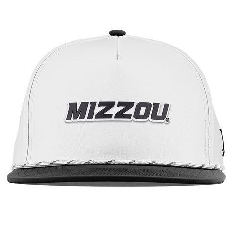 University of Missouri "Mizzou Block" Flat 5 Panel Rope White/Black