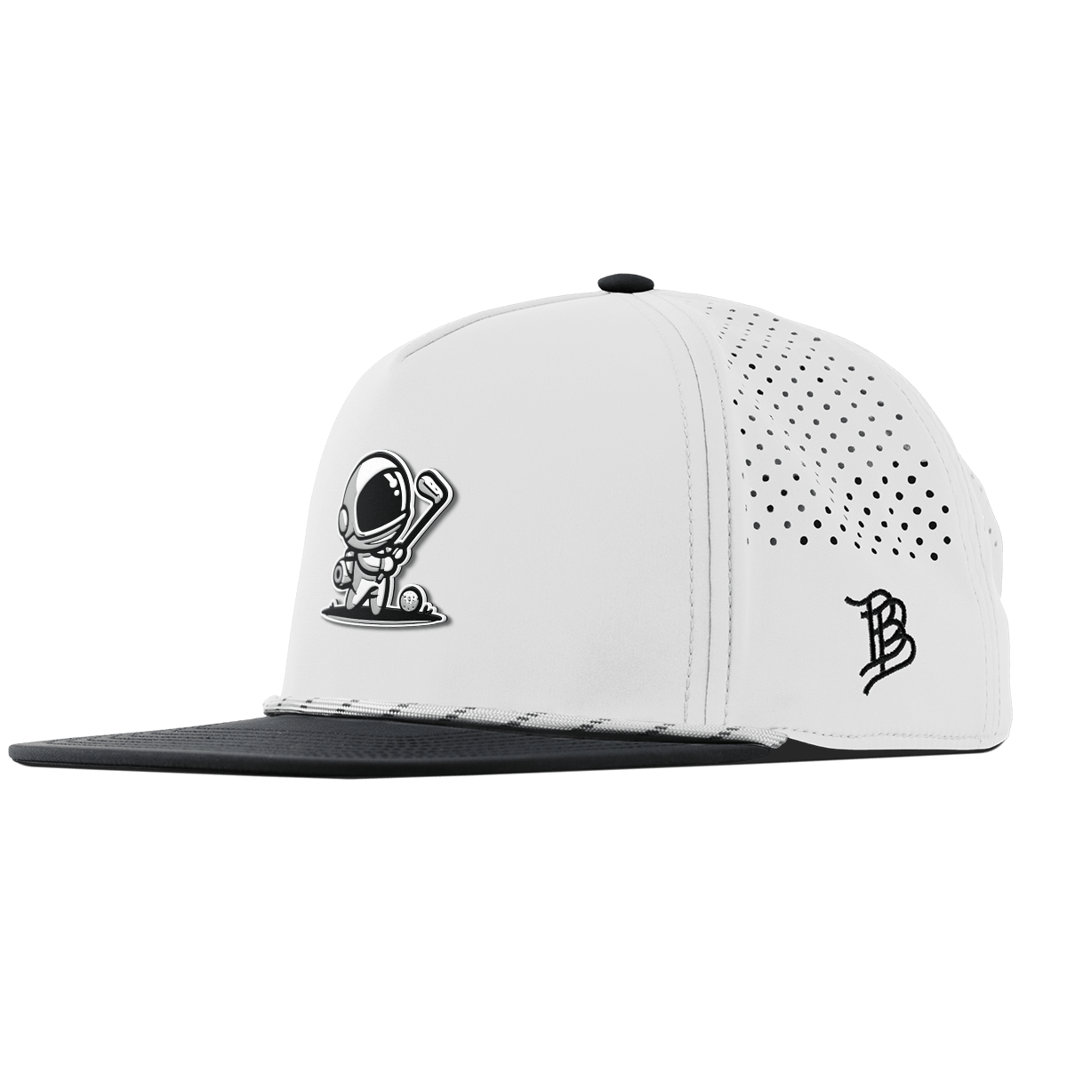 Moon Shot Flat 5 Panel Rope White/Black