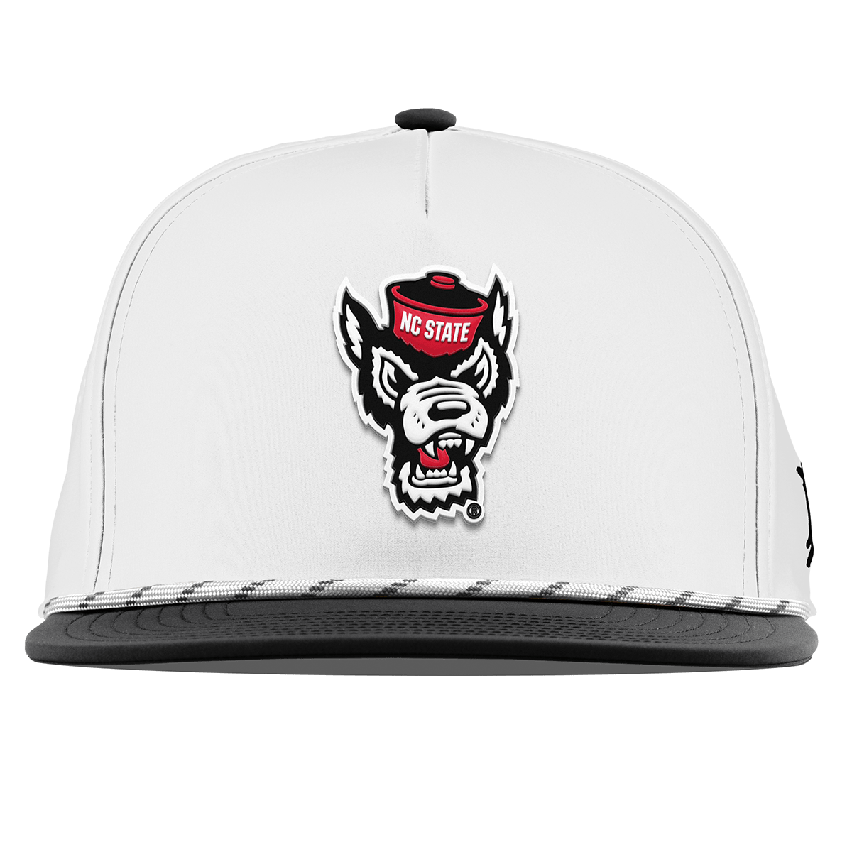 North Carolina State "NC State Team Logo" Flat 5 Panel Rope White/Black