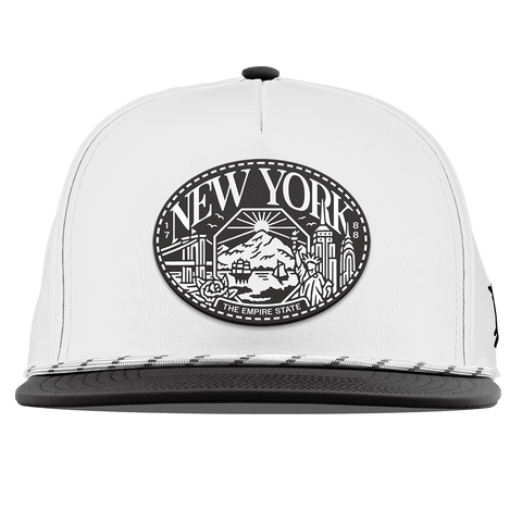 New York Traveler Flat 5 Panel Rope White/Black