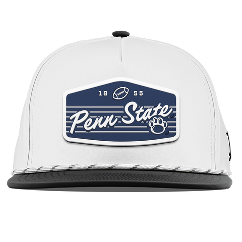 Penn State University "Nittany Lions Football" Flat 5 Panel Rope White/Black