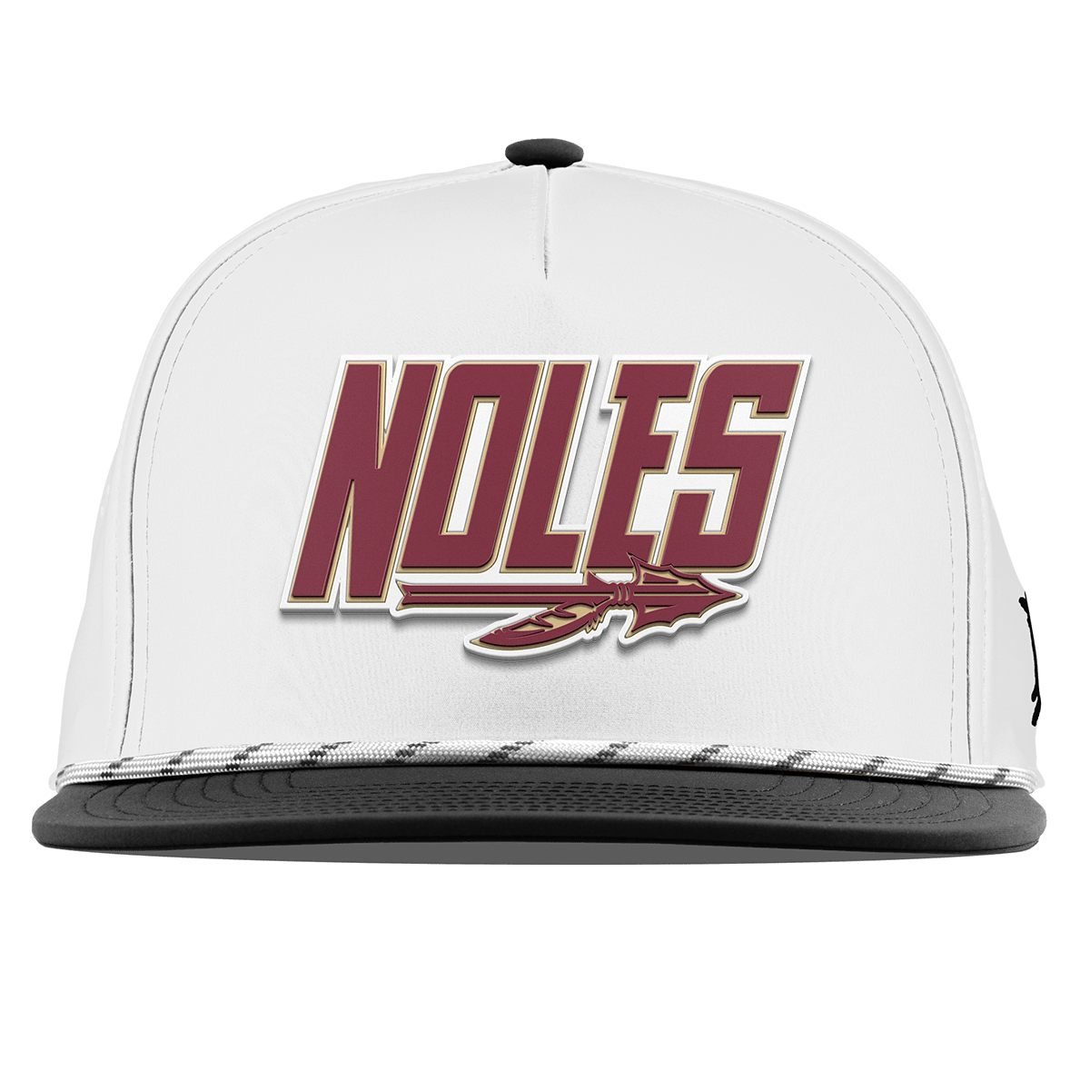 Florida State University "Noles" Flat 5 Panel Rope White/Black