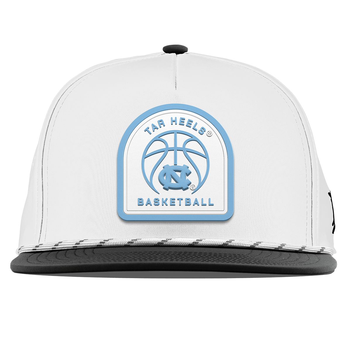 University of North Carolina "North Carolina Basketball" Flat 5 Panel Rope White/Black