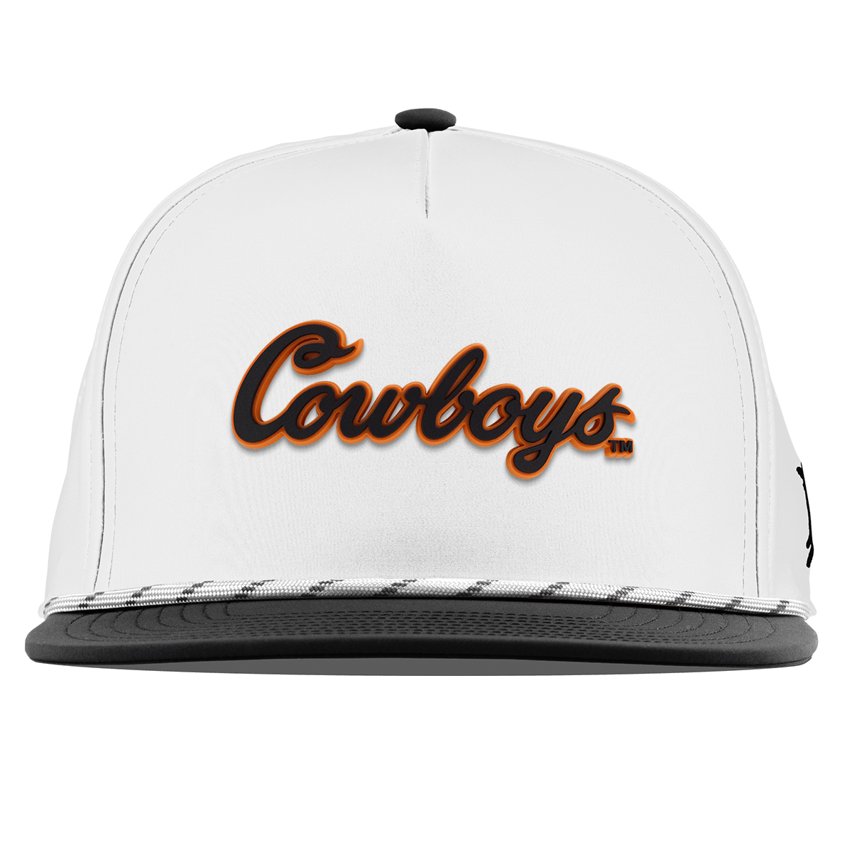 Oklahoma State University "Oklahoma State Cowboys" Flat 5 Panel Rope White/Black